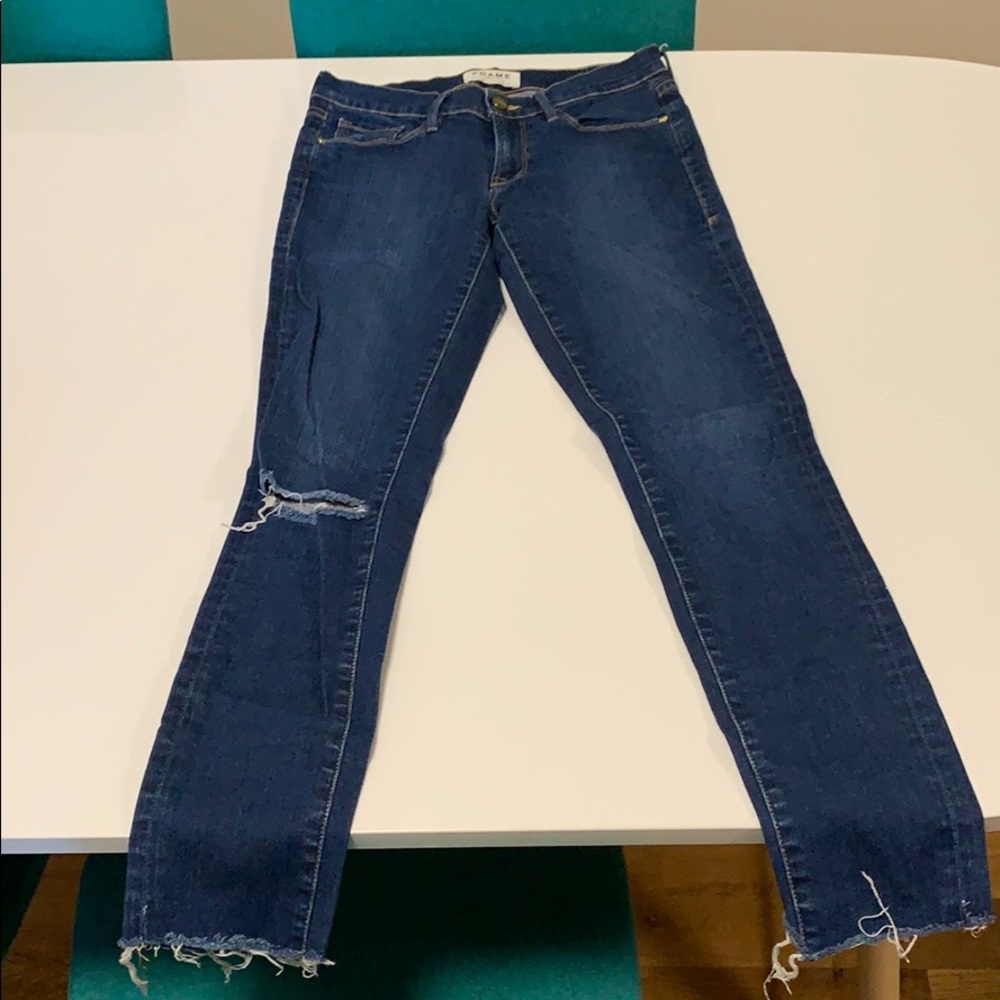 Frame low rise  ankle jeans 10/10 condition
